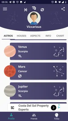 Horos Natal Chart android App screenshot 1